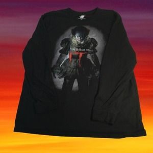 IT “You’ll Float Too” Men Unisex Shirt Long sleeve XL Horror Clown